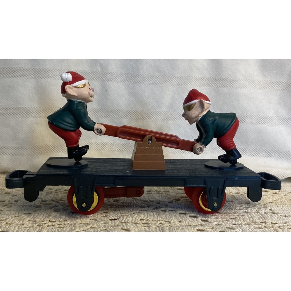 Vintage Toy State Animated Christmas Magic Express Train Car Elves